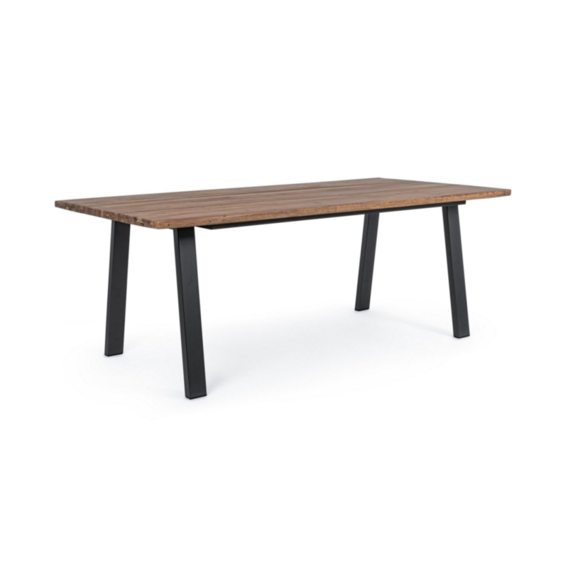 TAVOLO IN LEGNO ANTRACITE 200X100 - OSLO FSC