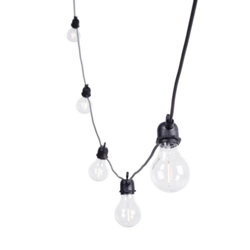 CADENA GLARE 10LED PL TRANSP