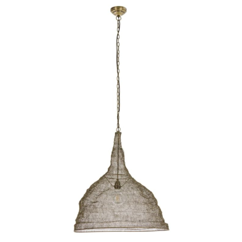 LAMPADARIO AMISH CIRCLE BRASS