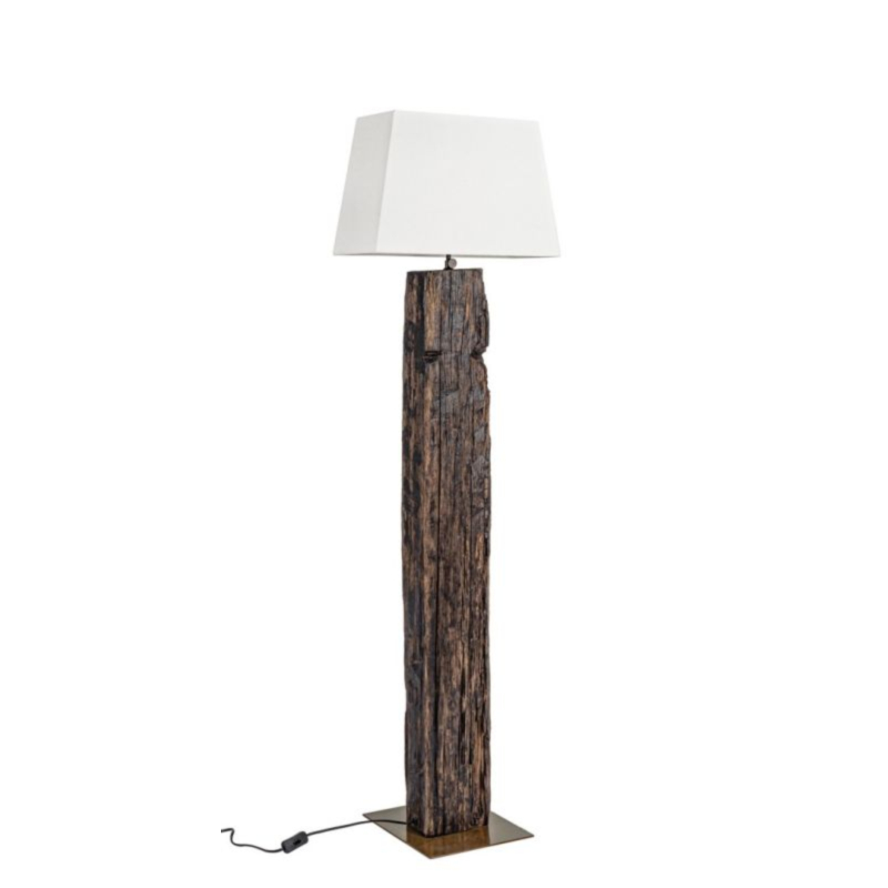 LAMPADAIRE HUGO CUIVRE-BLANC H155