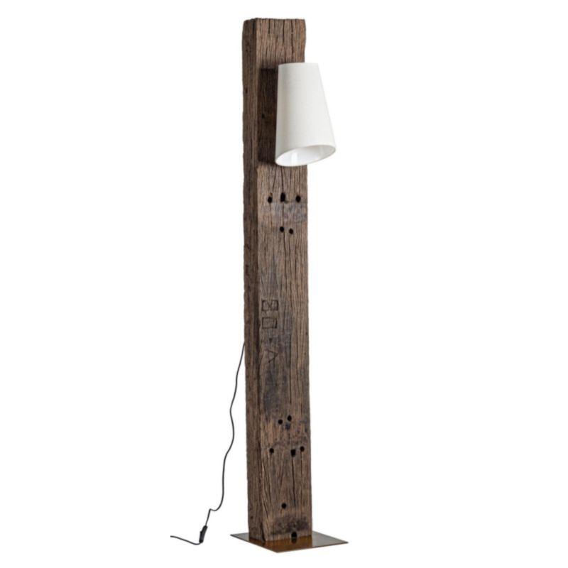 LAMPADAIRE COCOON CUIVRE-BLANC H200