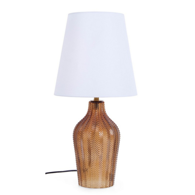 GLEAMING BROWN TABLE LAMP H62