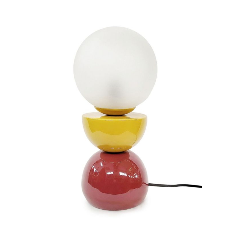 LAMPADA TAV. MALTON SENAPE ROSSO H33