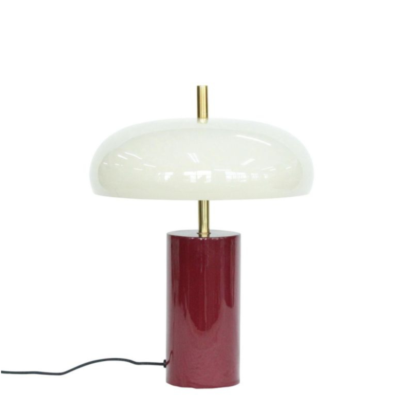 LAMPADA TAV. BANKERS BEIGE ROSSO H40