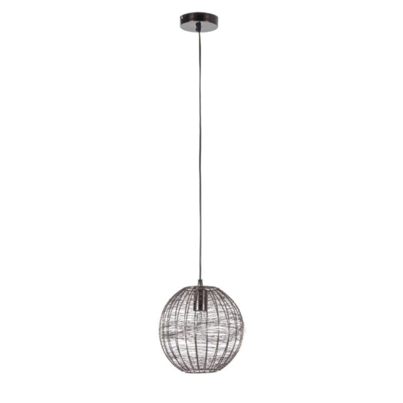 LAMPADARIO INAY TONDO NERO D25