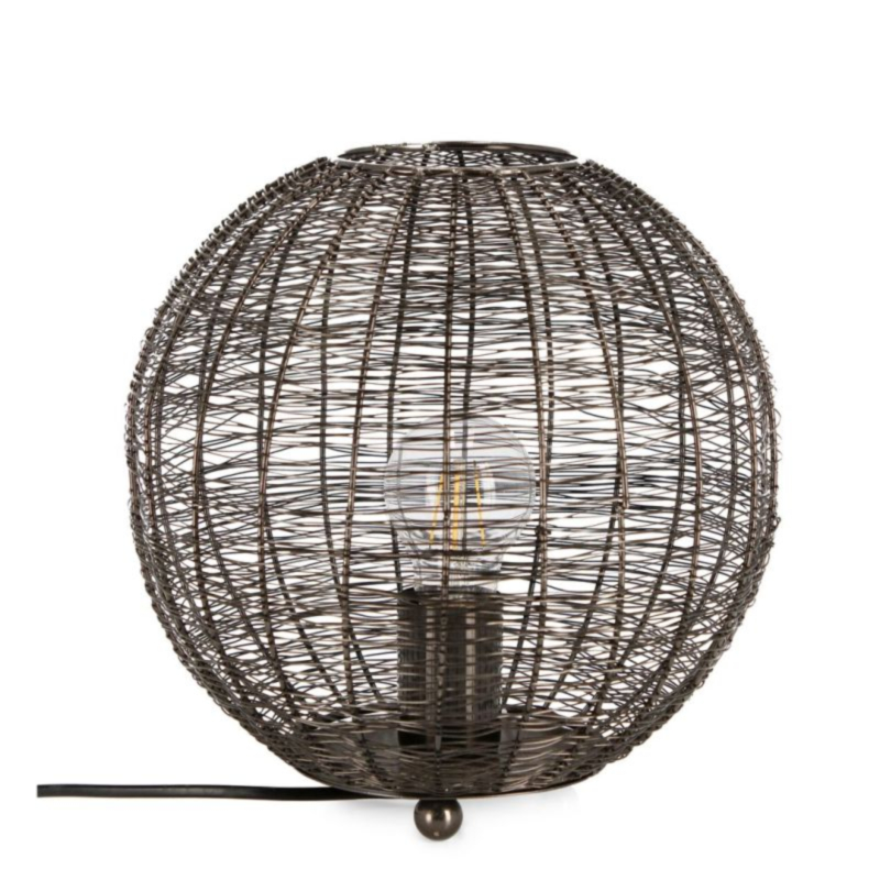 LAMPADA TAVOLO INAY TONDO NERO D26