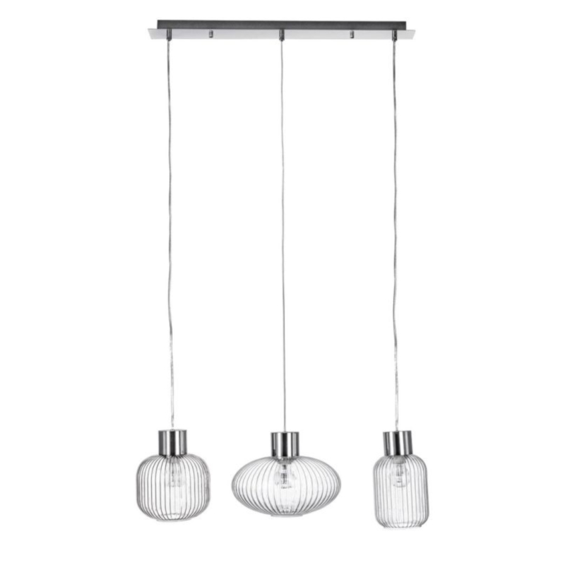 LAMPADARIO 3LUCI SHOWY RETT TRASP-ARG
