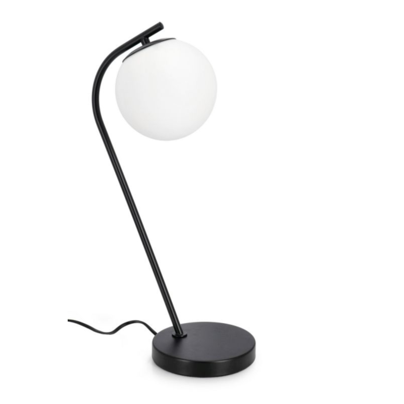LAMPADA TAV. DELPHINE NERO H51