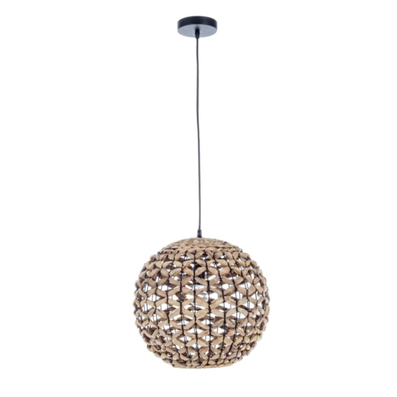 KENYA ROUND NATURAL LIGHT FITTING D40