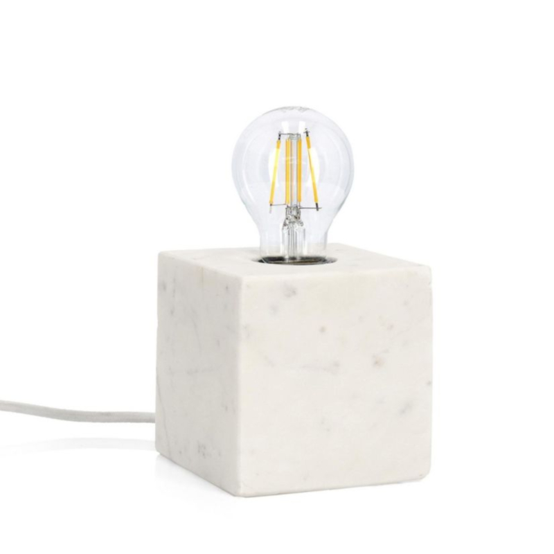 LAMPADA TAV. MANDLA MARMO BIANCO 12X12
