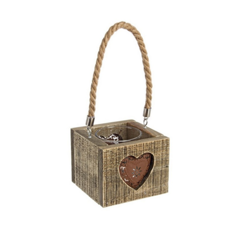 MOUNTAIN HEART CANDLE HOLDER