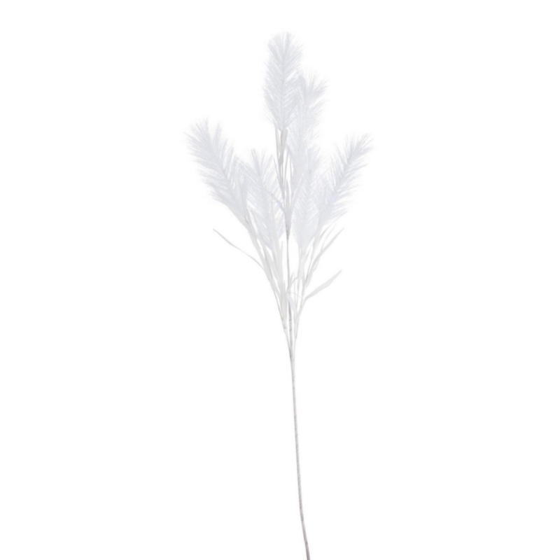 INFINITY WHITE PLUMES X6 BRANCH H80CM