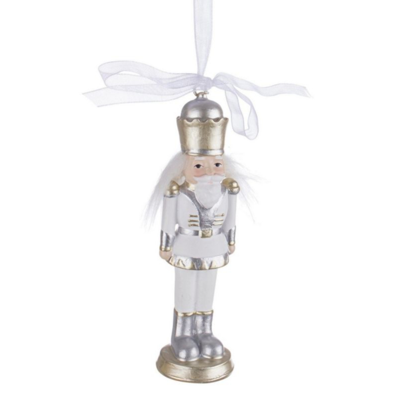 GALLES WHITE-GOLD SOLDIER ORNAMENT