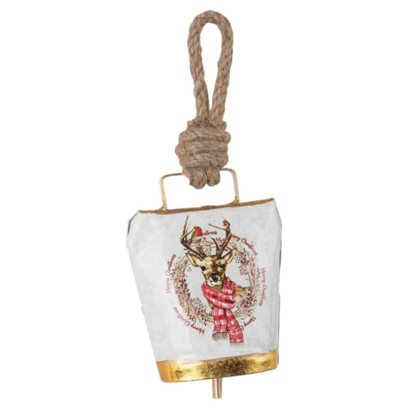 PENDAGLIO WENDI CAMPANA RENNA BIANCO