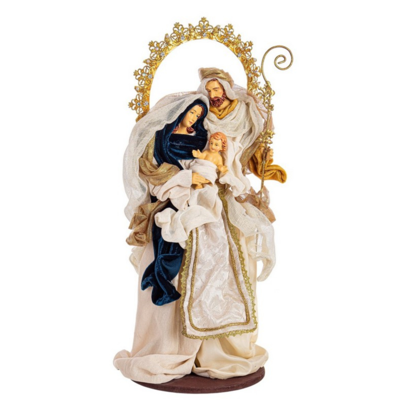 EDEN STANDING HOLY FAMILY W-CROWN H53
