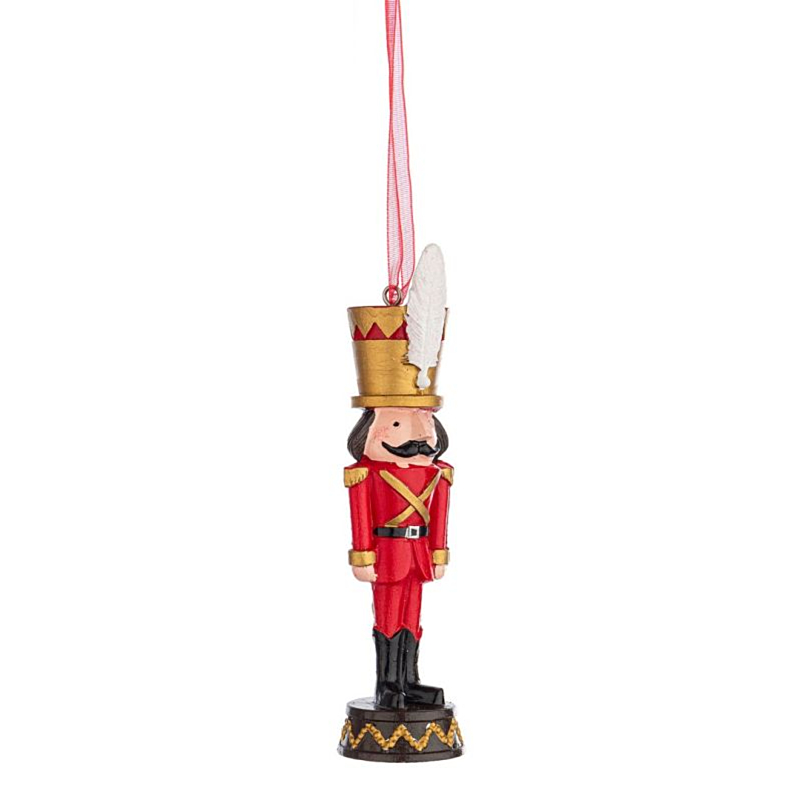 HENK SOLDIER ORNAMENT W-RED PLUME