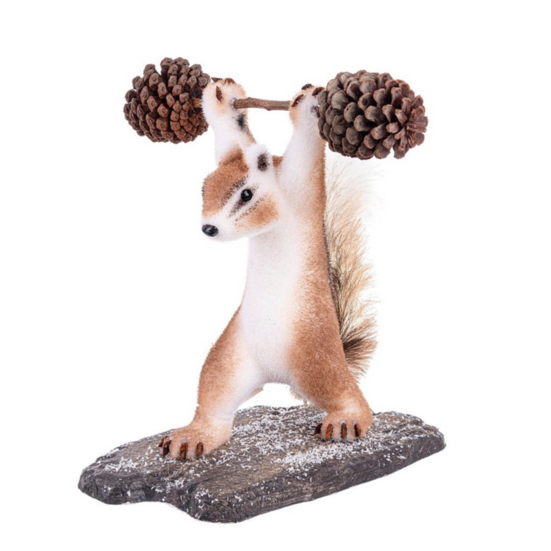 ALVIN STANDING SQUIRREL W-BARBELL