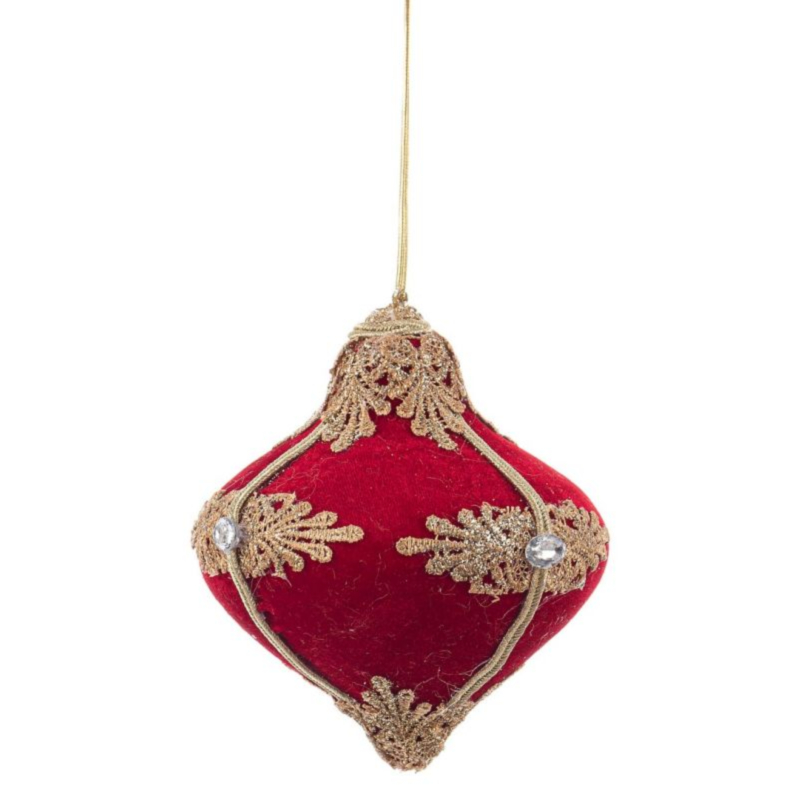 COLYN RED-GOLD TOP ORNAMENT