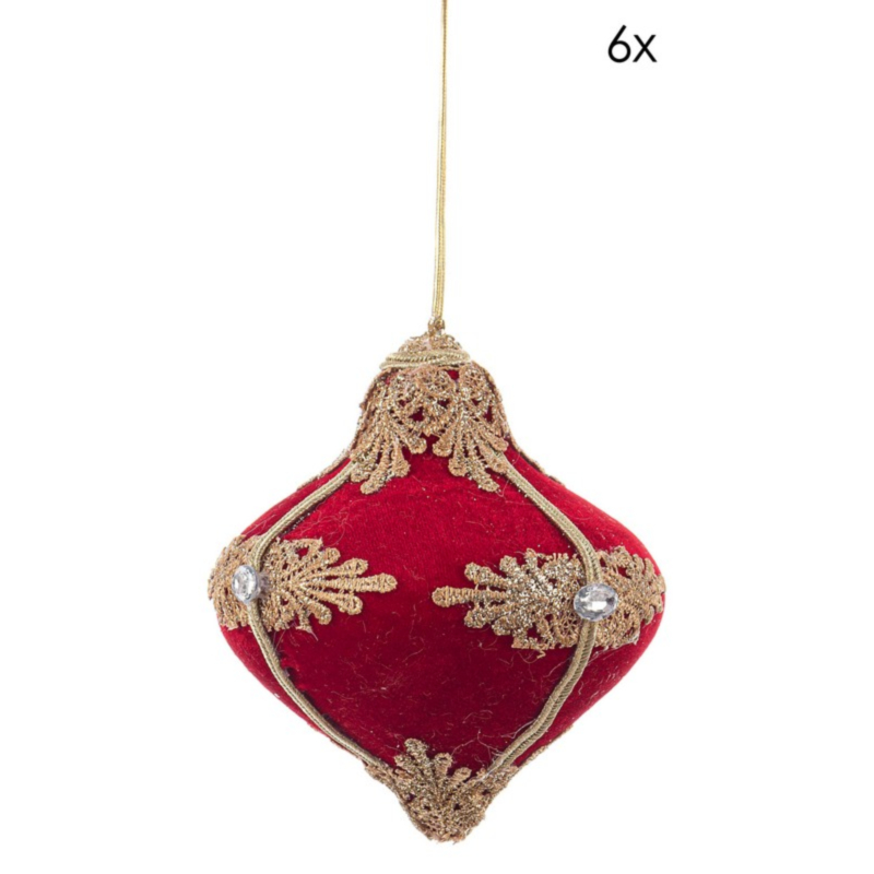 COLYN RED-GOLD TOP ORNAMENT