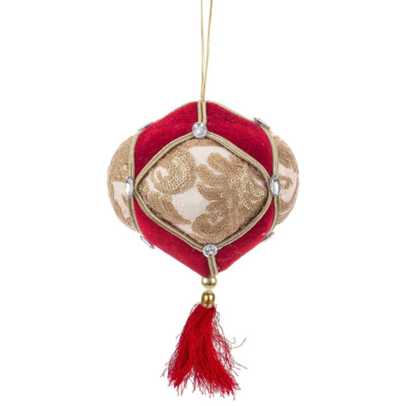COLYN RED-GOLD BALL W-TASSEL D130
