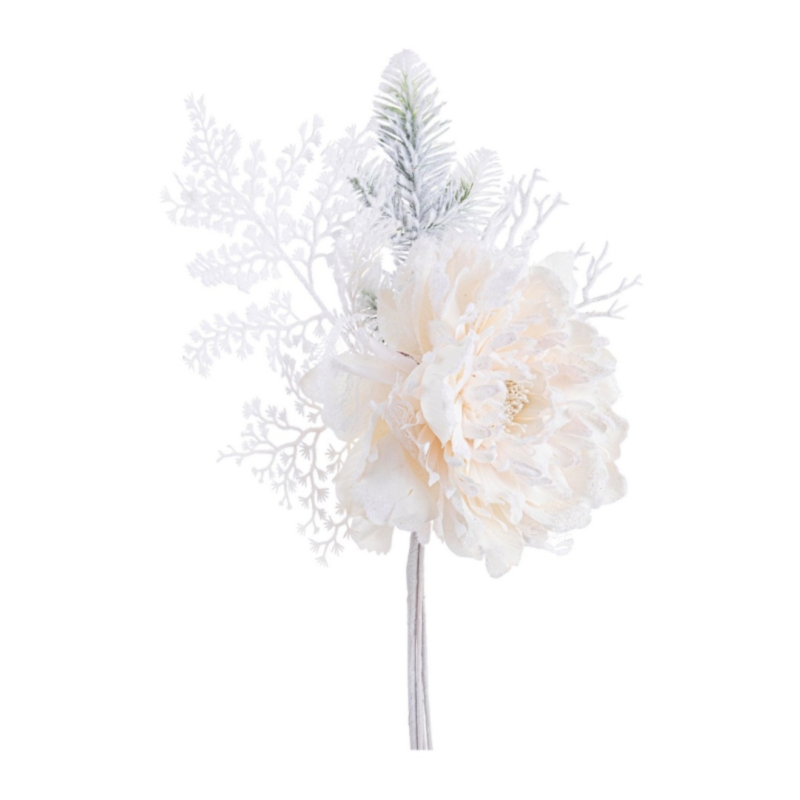 PICK PEONIA GINNY AVORIO INNEVATO