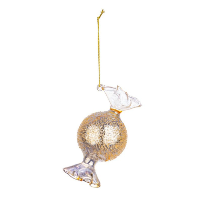 TOFFEE CHAMPAGNE GL ORNAMENT 5X9,2H
