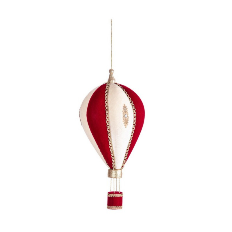 LUCREZIA RED-IVORY BALLOON ORNAMENT H58