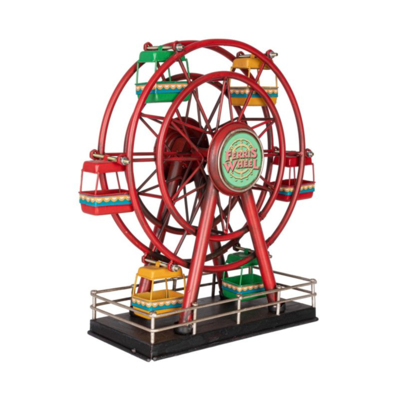 LINDEN RED FERRIS WHEEL DECORATION