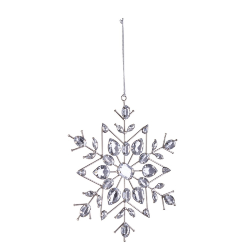 PENDAGLIO BEAD FIOCCO NEVE 6P ARG 19X19