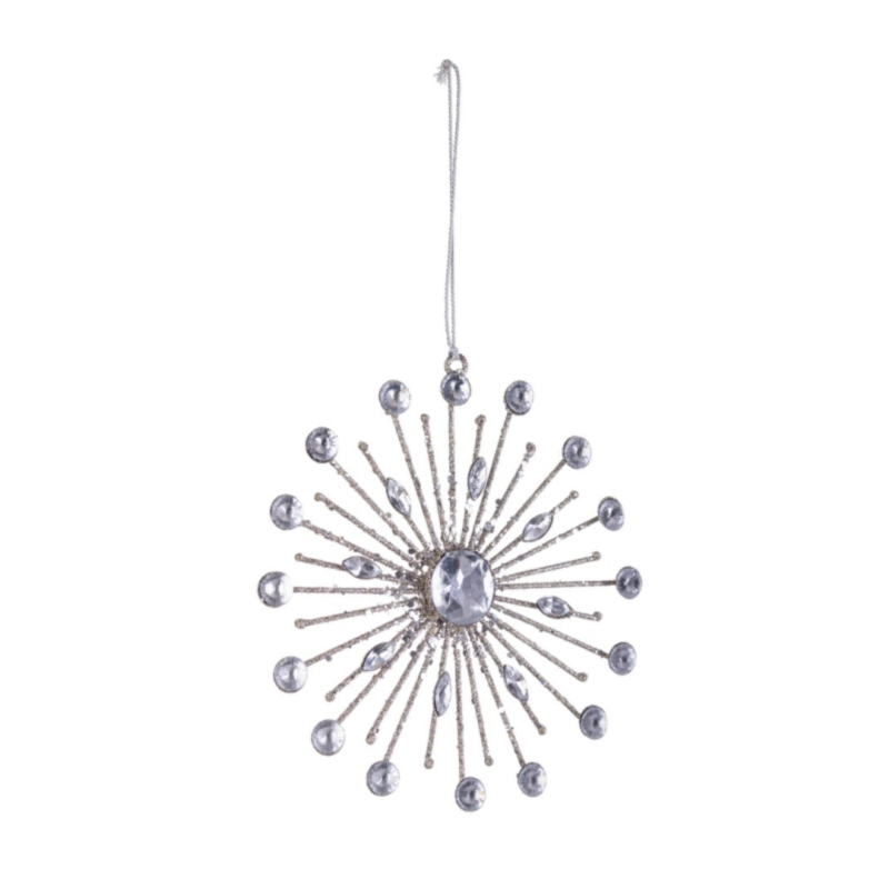 PENDAGLIO BEAD FIOCCO NEVE 16P ARG 15X15
