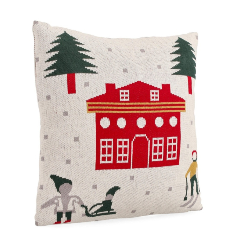 CUSCINO JOSEFINE CASA ROSSO-BIANCO 45X45