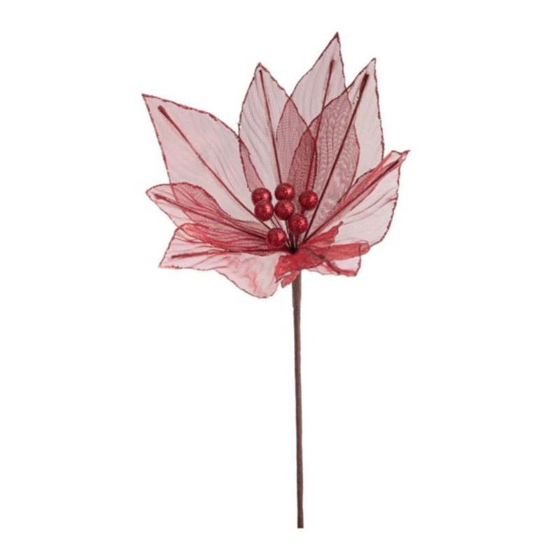 PICK POINSETTIA OLYMPIAS ROSSO 25X25