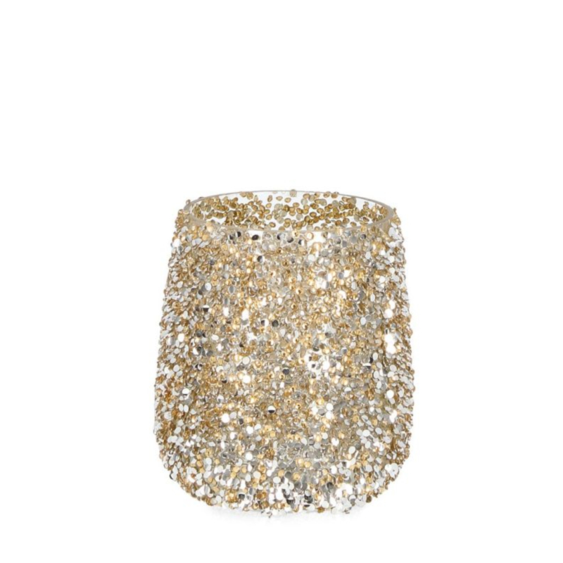 BRILLANT GOLD GL CANDLE HOLDER D10X12H