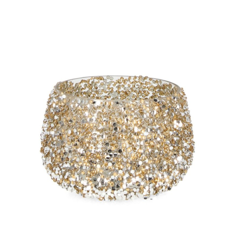 BRILLANT GOLD GL CANDLE HOLDER D12X8,5H