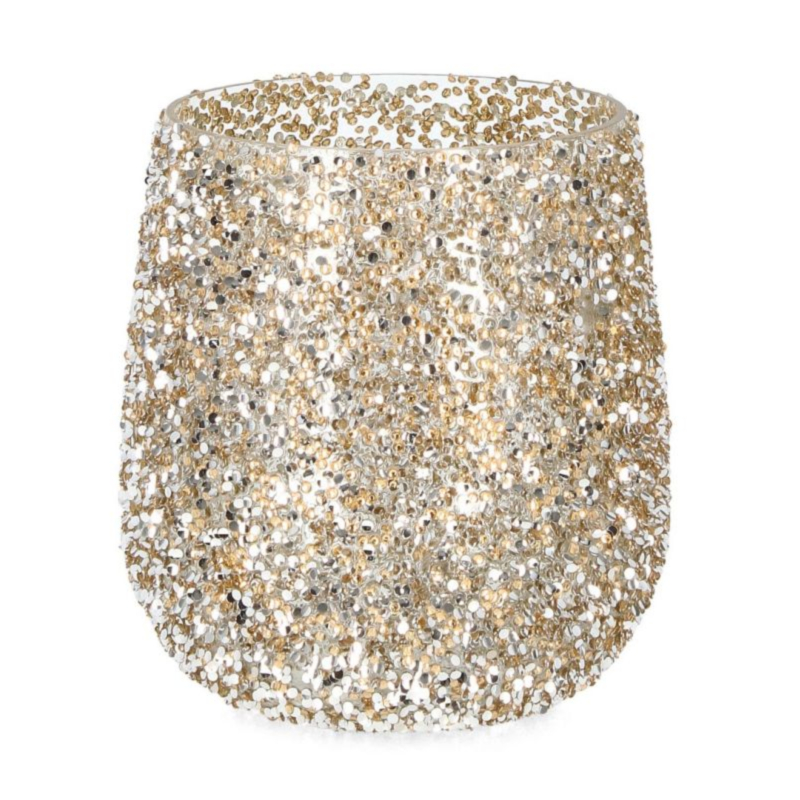 BRILLANT GOLD GL CANDLE HOLDER D15X17H