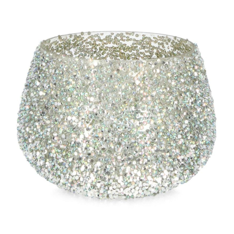 BRILLANT SILVER GL CANDLE HOLD.D16,5X12