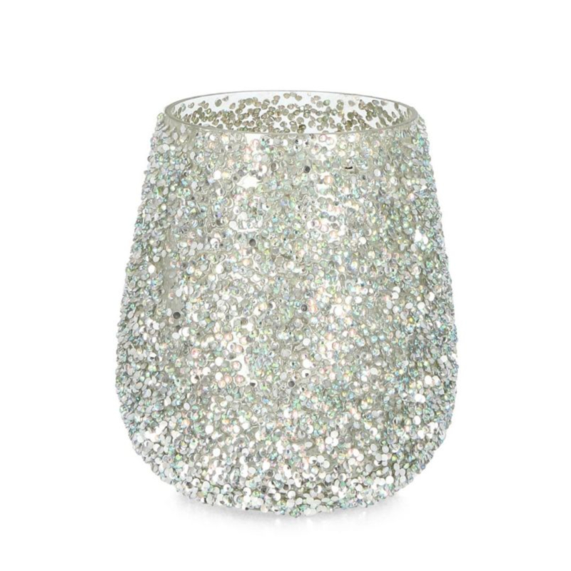 BRILLANT SILVER GL CANDLE HOLD.D13,5X15