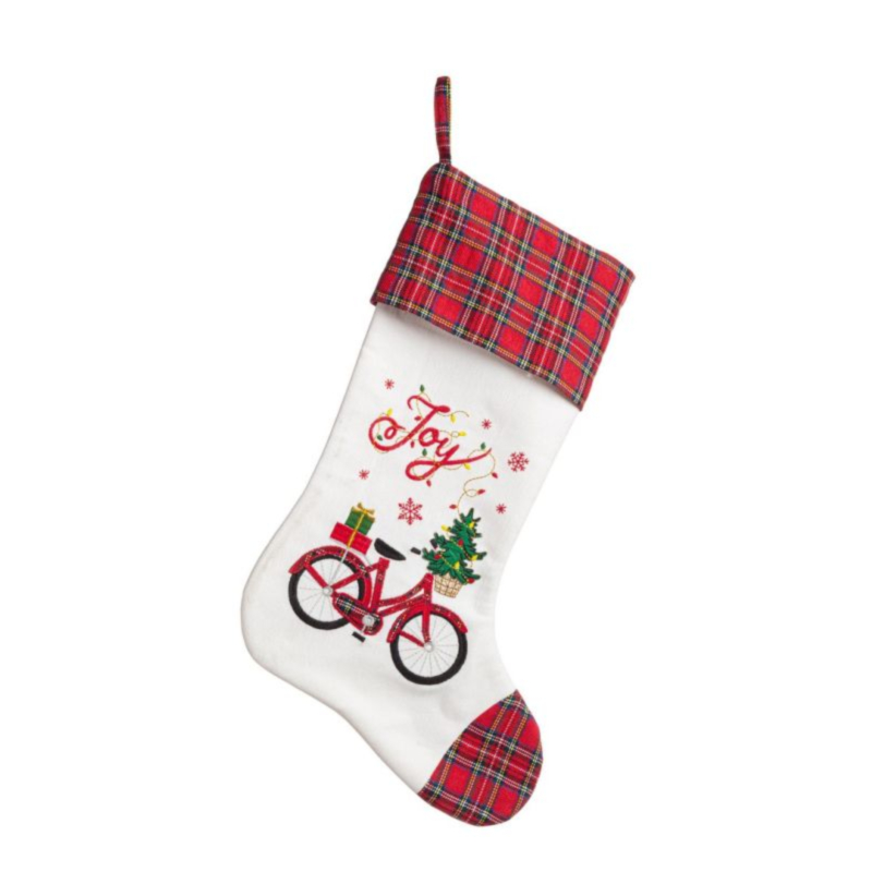 SWEETEN WH-RED BICYCLE STOCKING 45X28