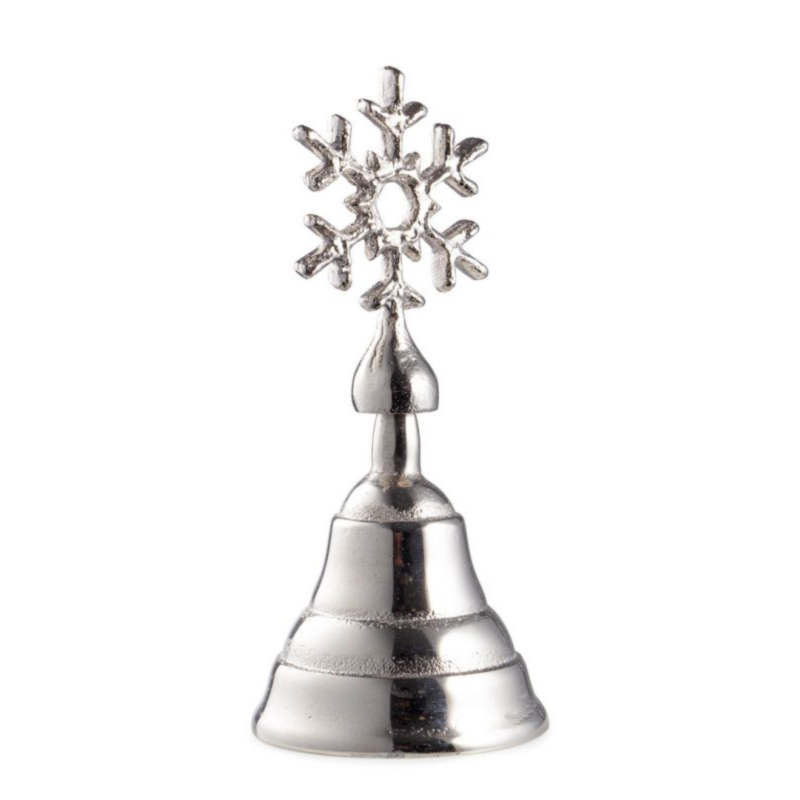 GLOWER SILVER SNOWFLAKE BELL