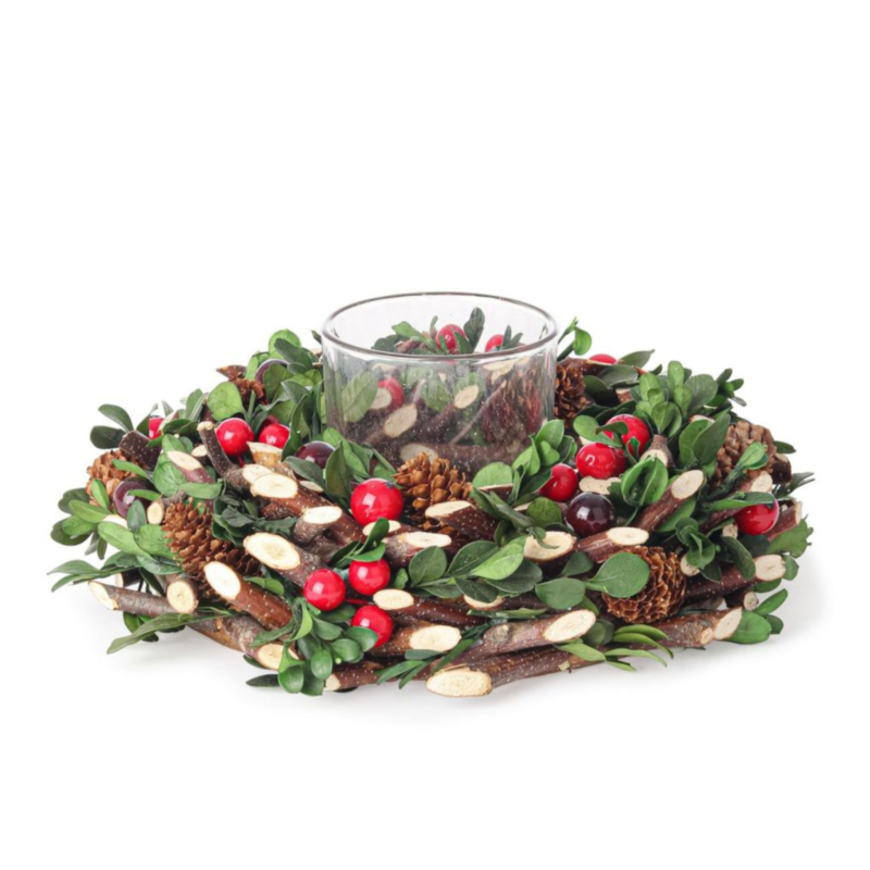 ELOISE RO CANDLE HOLD.1P W-BERRY D23