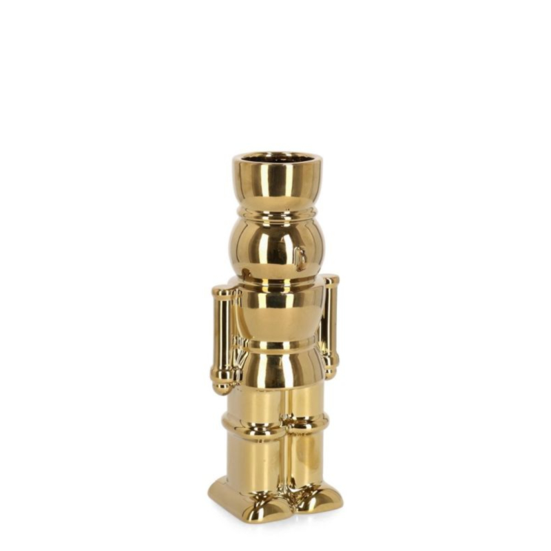 WALKER GOLD SOLDIER VASE H22,5