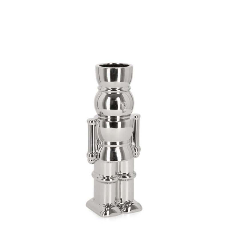 WALKER SILVER SOLDIER VASE H22,5
