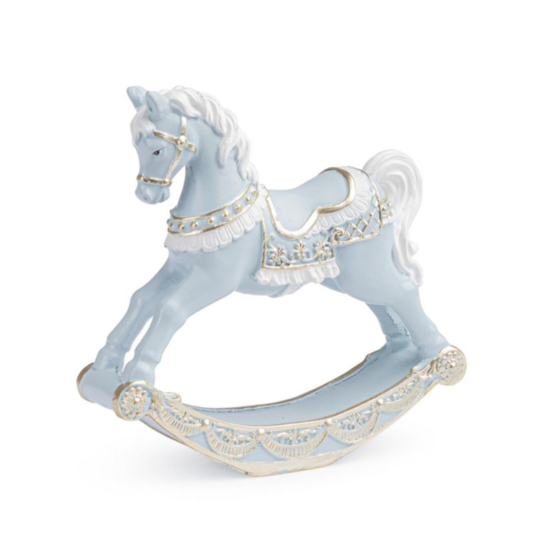 DARLING L.BLUE ROCKING HORSE H11,5