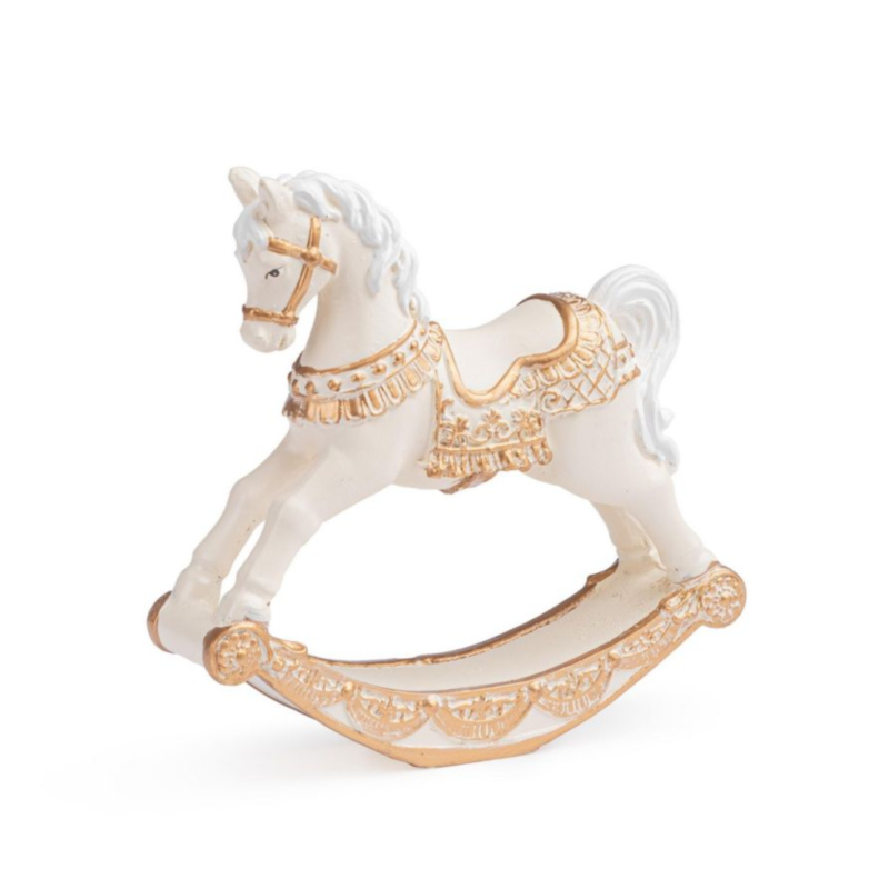 DARLING BEIGE ROCKING HORSE H11,5