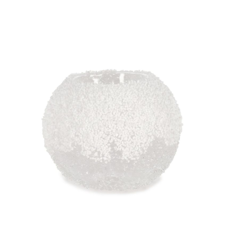 CHEERY TRANSPARENT GL CANDLE HOLDER D8