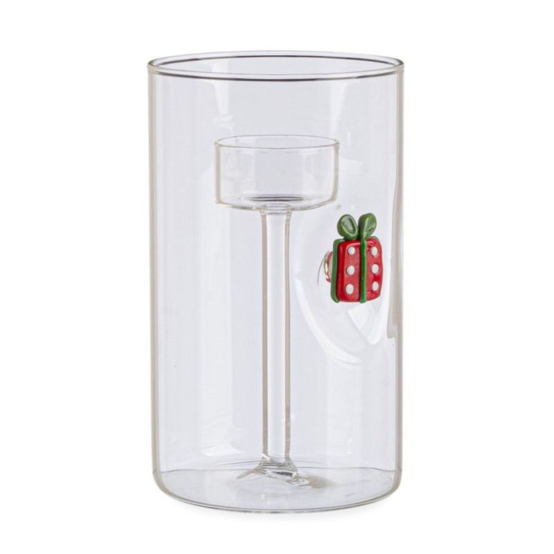LAVISH GIFT GL CANDLE HOLDER W-BOX H15