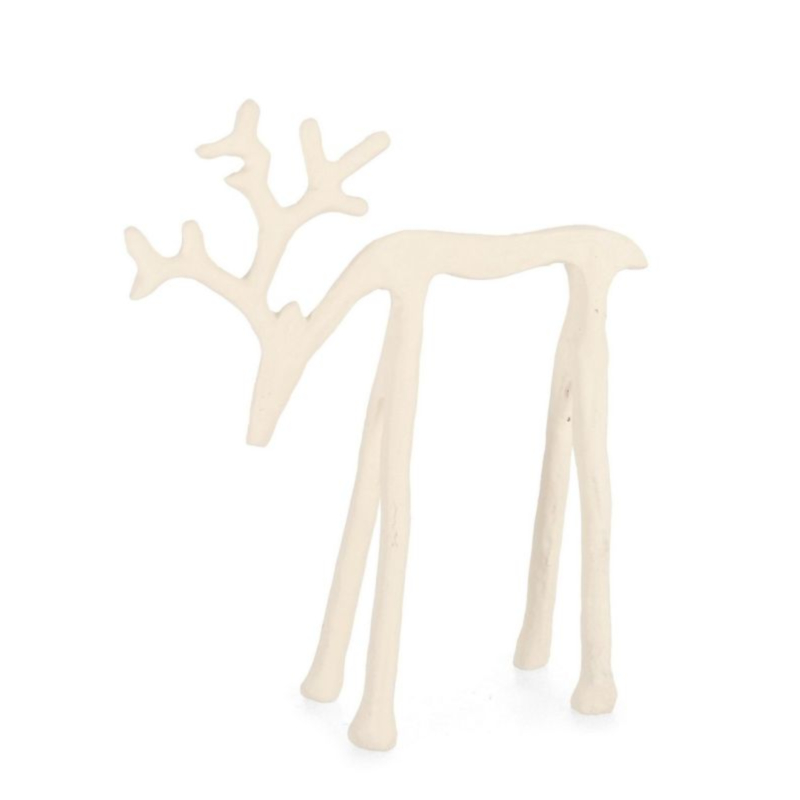 CORNWALL STAND WHITE REINDEER H18,5
