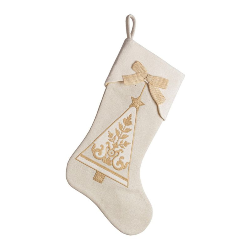 JOYFUL BEIGE-GOLD STOCKING 45X28