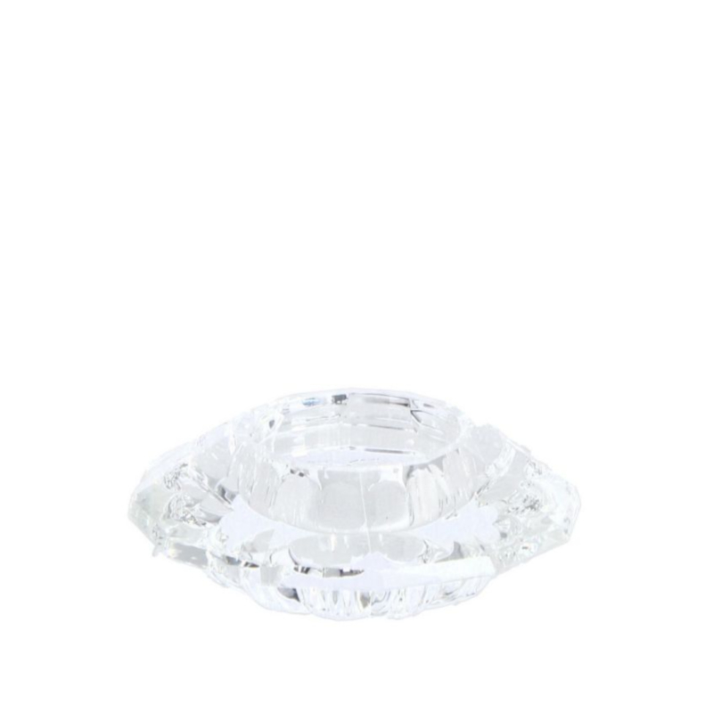 ELDRID 1P GL TRA TEALIGHT HOLDER D9X3,3H