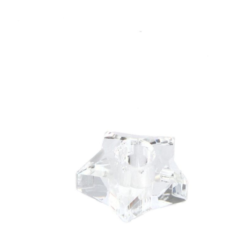 ELDRID STAR TRANSPAR GL ORNAMENT 7,5X7,5